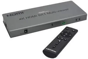 XOLORspace QV901 2024NEW 4K 60HZ 9x1 HDMI Multiviewer Split Screen with Seamless Switching Supports 4k 60hz Input