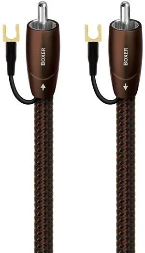 AudioQuest 3m Boxer RCA Audio Cable Black - Audio Cables (RCA, RCA, 3 m, Black)