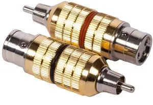 CARDAS AUDIO Clear Female XLR to Male RCA Adapters (CGA FXLR-MRCA) - 2 Pieces (1 Pair)