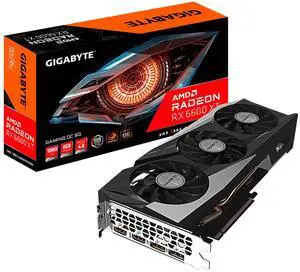 Gigabyte Radeon RX 6600 XT Gaming OC 8G Graphics Card, WINDFORCE 3X Cooling System, 8GB 128-bit GDDR6, GV-R66XTGAMING OC-8GD Video Card