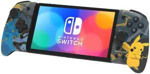 HORI Nintendo Switch Split Pad Pro (Pikachu & Lucario) - Ergonomic Controller for Handheld Mode - Officially Licensed by Nintendo & Pokémon
