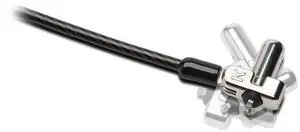 Kensington N17 Keyed Dual Head Laptop Lock for Dell Devices (K67995WW), Black, Silver