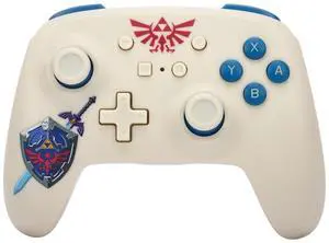 PowerA Wireless Nintendo Switch Controller - Legend of Zelda Sworn Protector, tears of the kingdom, AA Battery Powered (Battery Included), Pro Controller for Switch, Advanced Gaming Buttons, Officiall