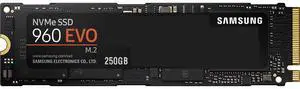 Samsung 960 EVO Series - 250GB PCIe NVMe - M.2 Internal SSD (MZ-V6E250BW)