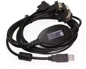Gearmo 4 Port RS232 to USB FTDI chip Adapter w/RX and TX Status LED