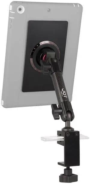 The Joy Factory MagConnect Carbon Fiber C-Clamp Flat Surface Mount Holder with Universal Tablet Module for Tablets (MNU502)