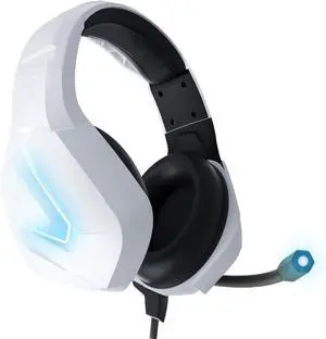 Orzly Gaming Headset (White) for PC and Gaming Consoles PS5, PS4, Xbox Series X | S, Xbox ONE, Nintendo Switch & Google Stadia Stereo Sound with Noise Cancelling mic - Hornet RXH-20 Siberia Edition