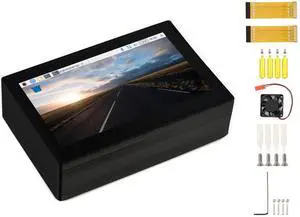 waveshare 4.3inch DSI LCD Capacitive Touch Display with Protection Case for Raspberry Pi 4 B,800×480 Resolution IPS Screen Wide Angle,MIPI DSI Interface