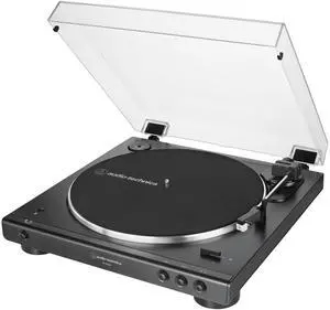 Audio-Technica AT-LP60XBT-BK Fully Automatic Wireless Belt-Drive Turntable (Black) (ATLP60XBTBK)