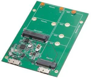 Syba USB3.1 to M.2/mSATA SSD Adapter Components Other Green - SY-ADA50088