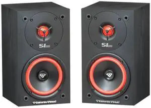 Cerwin Vega SL-5M 5 1/4" 2-Way Satellite Speakers with 1" Soft Dome Tweeter - Set of 2 - Black