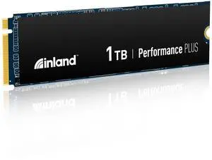 INLAND 1TB Performance Plus NVMe Internal Gaming SSD Solid State Drive Optimized for PS5 - Gen4 PCIe, M.2 2280, DRAM Cache, TLC 3D NAND Flash, Up to 7000MB/s