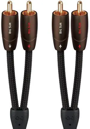 AudioQuest Big Sur RCA > RCA Audio Interconnect Cable - 2m - Stereo Pair