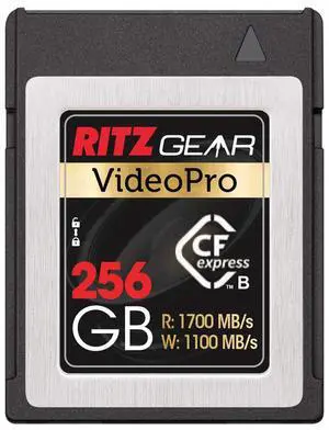 Ritz Gear 256GB High-Speed CFexpress Type B SD Card, (Not Recommended for Nikon Cameras)