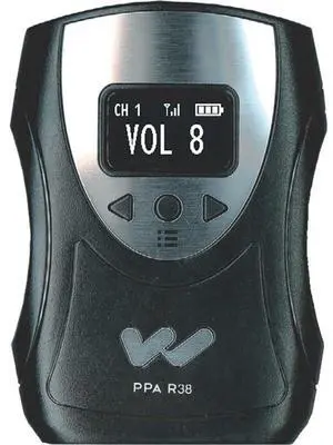 Williams AV PPA R38N FM Receiver, OLED High-Resolution Screen, Stereo Headphone Jack, 4-Step Battery Level Indication, Digital Volume Controls, Sleep Mode/Auto-Off, Soft Audio Turn-On
