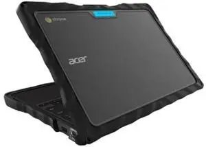 Gumdrop DropTech Laptop Case Fits Acer Chromebook 311 (C722) Clamshell. Designed for K-12 Students, Teachers and ClassroomsDrop Tested, Rugged, Shockproof Bumpers for Reliable Device ProtectionBlack