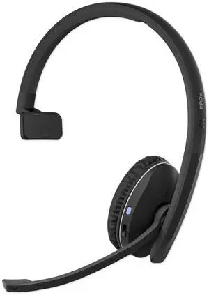 EPOS Adapt 231 - Single Sided Headset, Wireless, Dual-Connectivity Bluetooth, USB-C Dongle Included, UC Optimized and Microsoft Teams Certified, Black