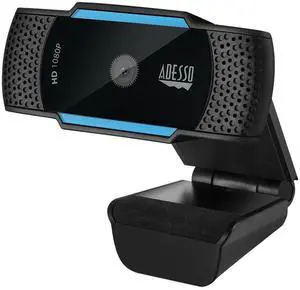 Adesso CyberTrack H5-TAA 1080P HD Auto Focus Webcam with Built-in Dual Microphone, Tripod Mount and Privacy Shutter Cover TAA Compliant