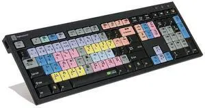 Logickeyboard designed for Grass Valley Edius Pro 9 - PC Nero Slim Line Keyboard- Windows 7-10 - Part: LKBU-EDIUS-BJPU-US