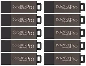 32GB DataStick Pro by Centon, 10 Pack, USB 2.0 Flash Drive Memory Stick for Storage and Backup