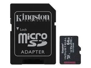 Kingston Industrial 64GB microSDXC C10 A1 pSLC Card + SD Adapter SDCIT2/64GB
