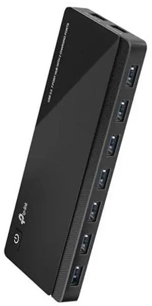 TP-Link Powered USB Hub 3.0 with 7 USB 3.0 Data Ports and 2 Smart Charging USB Ports. Compatible with Windows, Mac, Chrome & Linux OS, with Power On/Off Button, 12V/4A Power Adapter(UH720)
