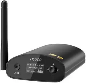 1Mii DS500 LDAC Bluetooth Hifi Receiver, Long Range Bluetooth 5.1 Audio Adapter w/Audiophile DAC, aptX HD & Low Latency, OLED Display & Optical Coaxial AUX Output for Home Stereo/AV Receiver/Amplifier