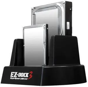 KingWin EZD-2537U3 2 Bay USB 3.0 EZ Dock for 2.5-Inch and 3.5-Inch with Clone