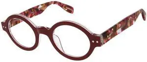 Scojo New York Bleeker Street Reading Glasses, Handmade Scratch Resistant Readers for Women and Men, Ruby Tortoise - 1.00x