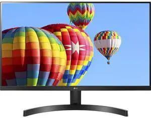 LG 24MK600M-B 24'' Full HD (1920 x 1080) IPS Display with 3-Side Virtually Borderless Design and Radeon FreeSync Technology and Dual HDMI, Black