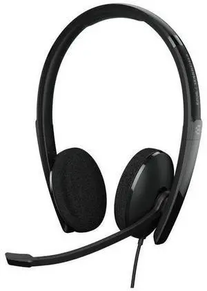 EPOS | Sennheiser Adapt 160 USB-C II (1000919) - Wired, Double-Sided, UC Optimized Headset with USB-C Connectivity - Superior Stereo Sound - Enhanced Comfort, Call Control - Black