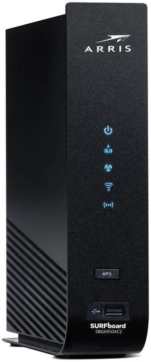 ARRIS Surfboard SBG6950AC2 DOCSIS 3.0 Cable Modem & AC1900 Wi-Fi Router , Approved for Comcast Xfinity, Cox, Charter Spectrum & more , Four 1 Gbps Ports , 400 Mbps Max Internet Speeds