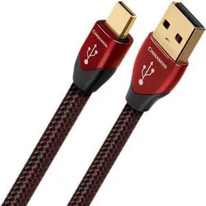 Audioquest Cinnamon 1.5m Micro-USB Cable, USB A Micro-USB B Male/Male USB Cable - Black (1.5m, USB A, Micro-USB B, 2.0, Male/Male, Black).