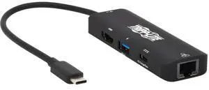 Tripp Lite USB C Multiport Adapter 4K60Hz HDMI USB-A Gbe 100W PD Charging (U444-06N-H4GUC2)