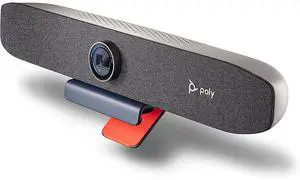 Poly Studio P15 Personal Video Bar (Plantronics + Polycom) - 4K Video Quality - Camera, Microphones & Speaker Solution with Premium Audio & Video - Certified for Zoom and Teams