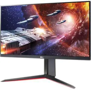 LG 24GN650-B Ultragear Gaming Monitor 24 FHD (1920 x 1080) IPS Display, 144Hz Refresh Rate, 1ms (GtG), AMD FreeSync Premium, Tilt/Height/Pivot Adjustable Stand - Black