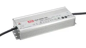 Mean Well HLG-320H-12A Switching LED Power Supply, Single Output, 12V, 0-22A, 264W, 1.7" H x 3.5" W x 9.9" L, White