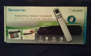 Pandigital PANSCN09PU Handheld Wand Scanner w/Feeder Doc Station & 2GB microSD Card (Dark Purple)