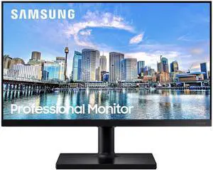 SAMSUNG FT45 Series 24-Inch FHD 1080p Computer Monitor, 75Hz, IPS Panel, HDMI, USB Hub, Height Adjustable Stand, 3 Yr WRNTY (LF24T452FQNXGO)