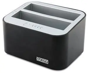 Dyconn Dubbler Dock (DUBDB) Superspeed USB 3.0 to Dual 2.5/3.5 in SATA Hard Drive Docking Station - Stand Alone Hard Drive Duplicator/Cloner/Copier