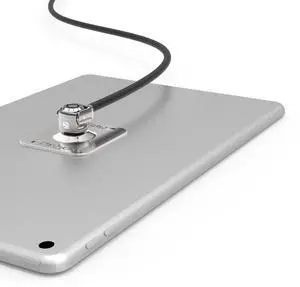 Maclocks CL15UTL Universal Tablet Lock Adhesive Security Plate with Security Slot & 6-Foot Cable Lock (Silver)
