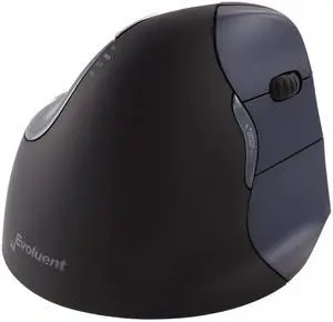 Evoluent VM4RW Vertical Mouse for Right Hand - Ergonomic Mouse Wireless USB, Helps Reduce Carpal Tunnel, Adjustable Speed & Programmable Buttons, Vertical Ergonomic Wireless Mouse, Gaming & Office Use