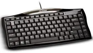Evoluent Wired Compact Keyboard  Compact Keyboard, Portable Wired Keyboard  No Numeric Pad for Ergonomic Comfort, Keeps Mouse Closer to Reduce Arm Strain, Low Profile Scissor Keys