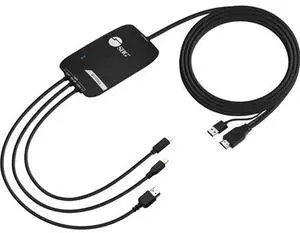 SIIG 3x1 4K HDMI Switch and Converter/Presentation Switcher - 4K @60Hz, Multi Format (USB-C, Mini DP, HDMI 2.0), 3 in 1 Out (CE-H25Q11-S1)