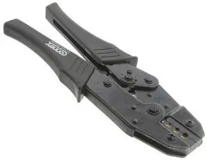 Amphenol 47-10150 Ratcheting Hand Crimp Frame (47-10000) with Die Set (47-20004) Hex Cavity Dimensions are .068, .128, .178