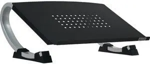 Allsop Redmond Adjustable Laptop Stand, Vented Curved Sturdy Metal Ergonomic Riser
