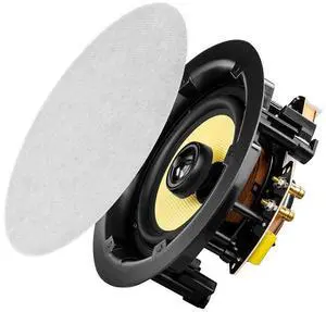 OSD 6.5" in Ceiling Speaker Pair 180W, Trimless Magnetic Grille, Pivoting Tweeter, Paintable Grille ACE650