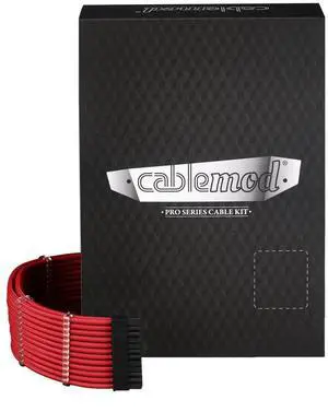 CableMod C-Series Pro ModMesh Sleeved Cable Kit for Corsair Type 4 RM Black Label/RMi/RMX (Red)