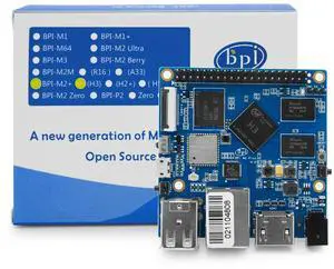 youyeetoo Banana pi M2 Plus (BPI-M2+) Singal Board Computer 1GB RAM 8GB EMMC with SDIO WiFi&BT 4.0 (AP6212) onboard Raspberry Pi Replacement