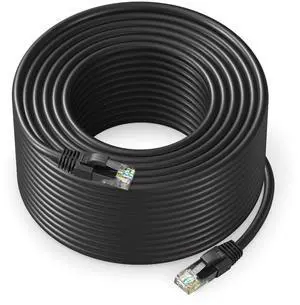 Maximm Cat 6 Ethernet Cable - 250 ft High-Speed LAN, Internet, Patch, and Network Cable - UTP, 10Gbps, 550MHz Ethernet Cord - Black
